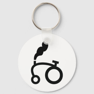 farm tractor logo symbol key ring