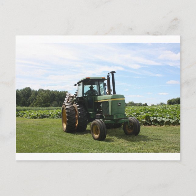 Farm tractor postcard (Front)