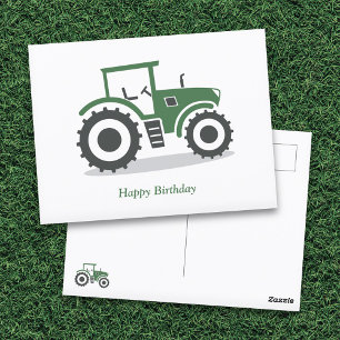 Farm Tractor Postcard