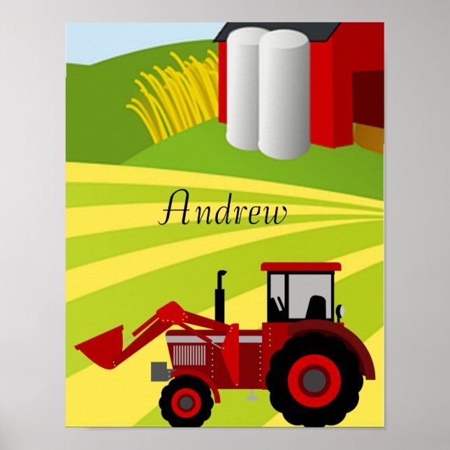 Farm Tractor Poster (Front)
