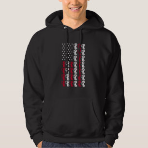 Farm Tractors Men Women American USA Flag Patrioti Hoodie