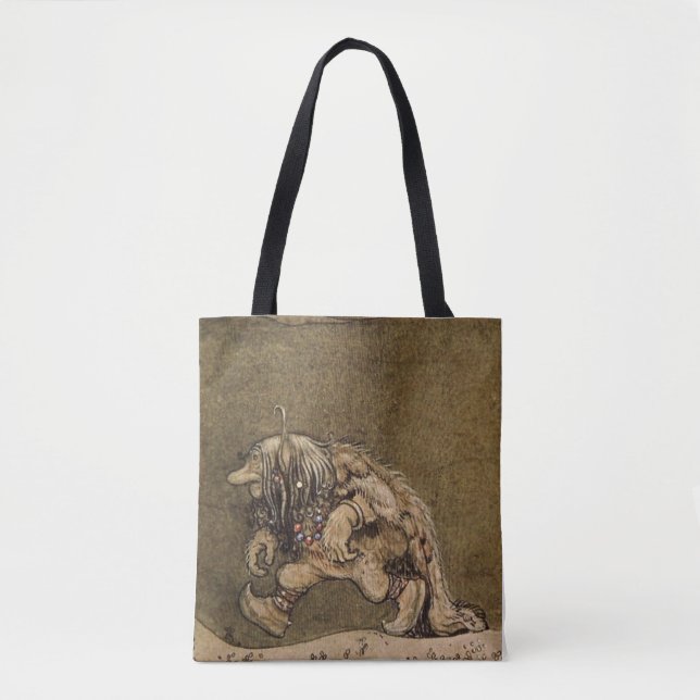 "Farm Troll" by Swedish artist John Bauer Tote Bag (Front)