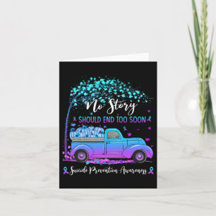 Farm Truck No Story Should End Too Soon Suicide Pr Card