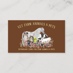 Farm Veterinarian Business Card