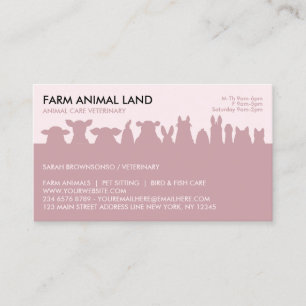 Farm Visit Appointment Business Card
