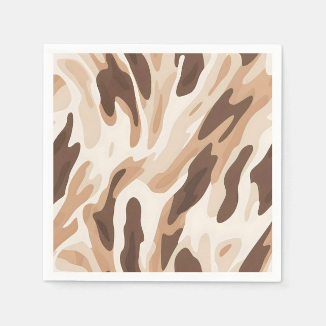Farm Wedding Cowhide Print Napkin (Front)