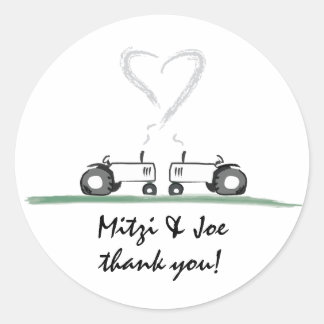 Farm Wedding Thank-You Sticker