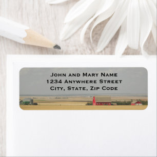 Farm Wheat Fields Return Address Label