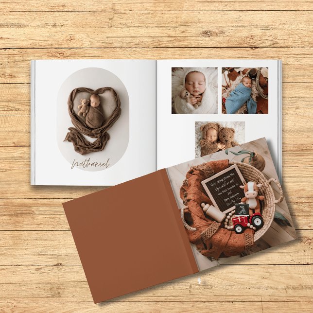 farm woven basket baby photo book keepsake  (Creator Uploaded)