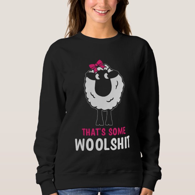Farmaholic Cool Farmers Sheepholic Funny Pun Farmi Sweatshirt (Front)