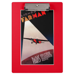 Farman Airlines Farman 300 Monoplane Promo Poste Clipboard
