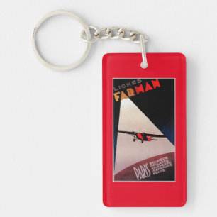 Farman Airlines Farman 300 Monoplane Promo Poste Key Ring