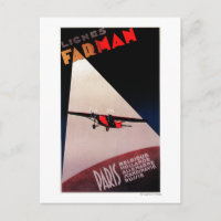 Farman Airlines Farman 300 Monoplane Promo Poster