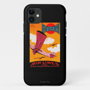 Farman Brothers Airlines F-170 Monoplane Poster iPhone 11 Case