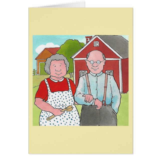 Farmer and wife Birthday card (Front)