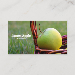 Farmer, apples business card