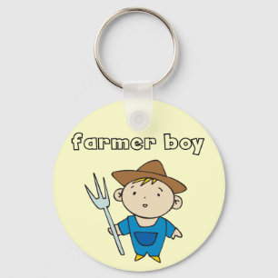 Farmer Boy Tshirts and Gifts Key Ring