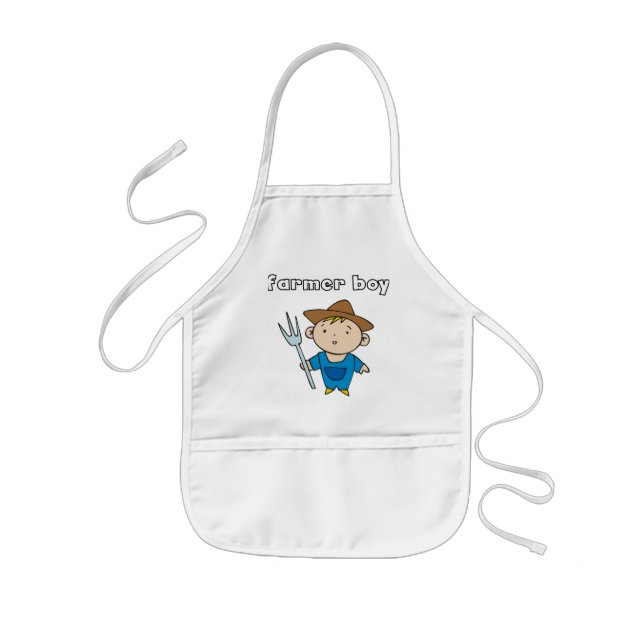 Farmer Boy Tshirts and Gifts Kids Apron (Front)