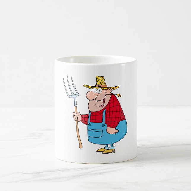 Farmer Carrying A Fork Coffee Mug (Creator Uploaded)