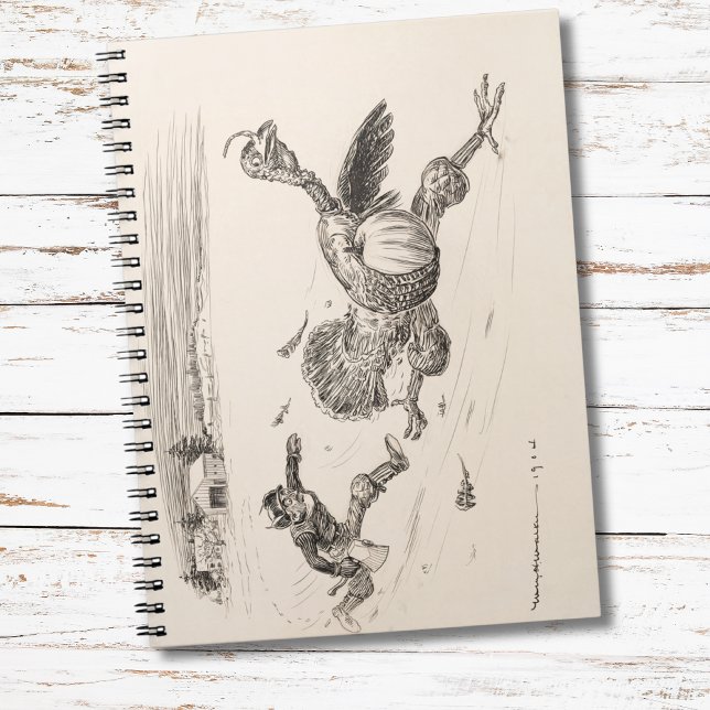 Farmer Chasing Turkey - William Walker Notebook (Creator Uploaded)