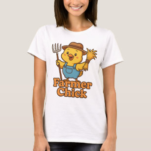 Farmer Chick – Cute Country Humour Tee