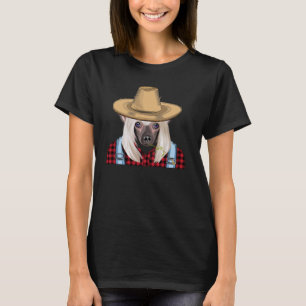 Farmer Chinese Crested Farming Dog T-Shirt