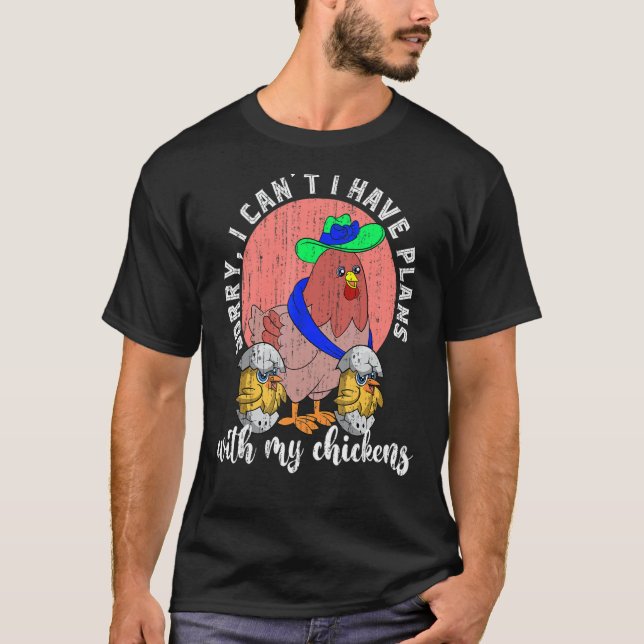 Farmer Cute Farm Animal Poultry Bird Hen Chicken T-Shirt (Front)