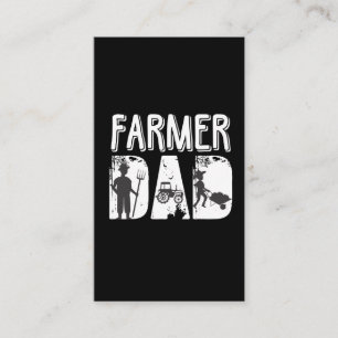 Farmer Dad Agriculture Father Farming Tractor Business Card