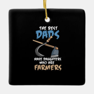 Farmer - Daughters Who Are Farmers Ceramic Ornament