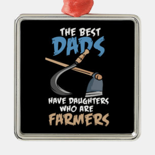 Farmer - Daughters Who Are Farmers Metal Ornament