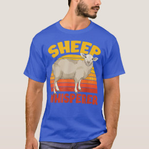 Farmer Farm Animal Lover Sheep Whisperer Retro She T-Shirt