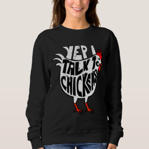 Farmer Farm Gif Chicken   Sweatshirt