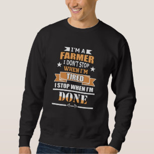 Farmer Farm Tractor Agriculture Farming Gift Idea Sweatshirt