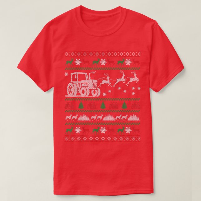 Farmer Farming Ugly Christmas Sweater For Farmer  (Design Front)