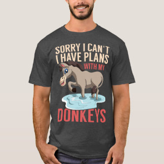 Farmer Funny Farming Lover Farm Animal Donkey T-Shirt