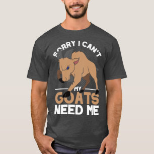 Farmer Funny Goat Lover Farming Farm Animal Goat T-Shirt