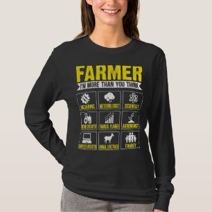 Farmer I'm More Than You Think Agriculturist Far T-Shirt