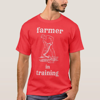 Farmer In Training Cool Farmer Design  T-Shirt