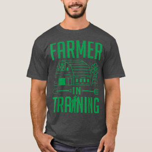 Farmer In Training Farming  T-Shirt