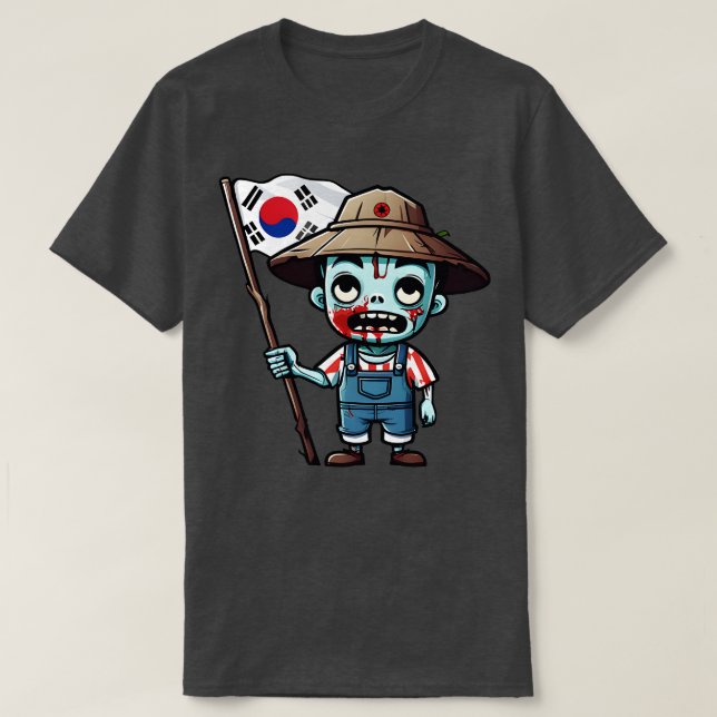 Farmer Korean Zombie T-Shirt (Design Front)