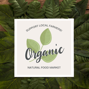 FARMER LOCAL MARKET ORGANIC FOOD SIMPLE SQUARE BUSINESS CARD