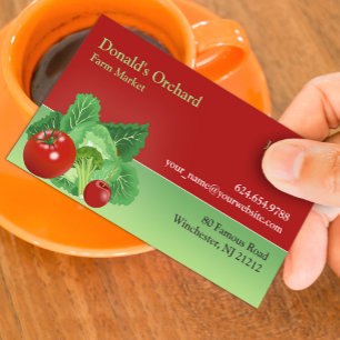 Farmer Market Grocery Business Card