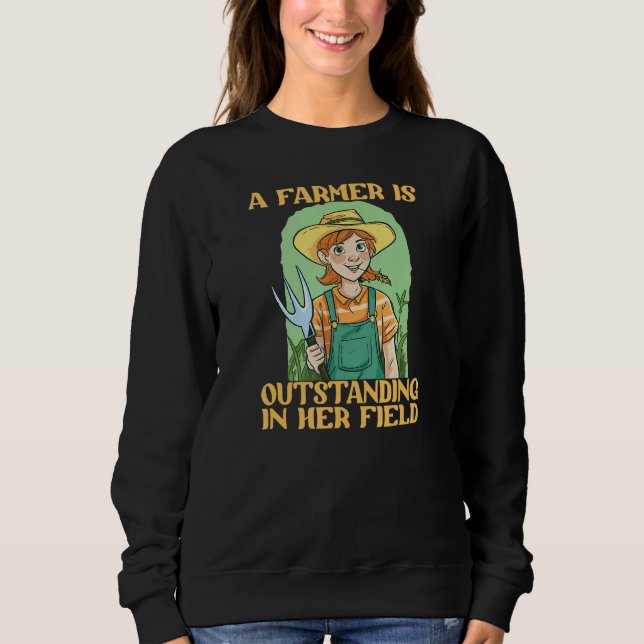 Farmer Matching Couples Definition for Women Sweatshirt (Front)