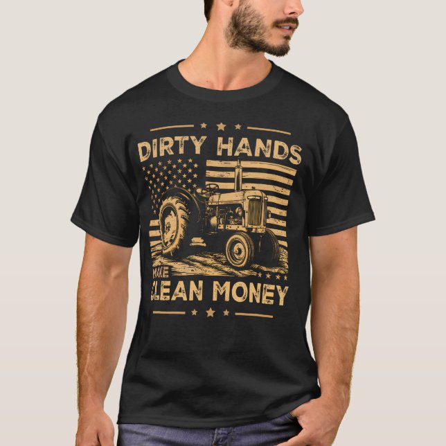 Farmer Men Tractor T-Shirt (Front)