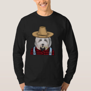 Farmer Old English Sheepdog Farming Dog T-Shirt