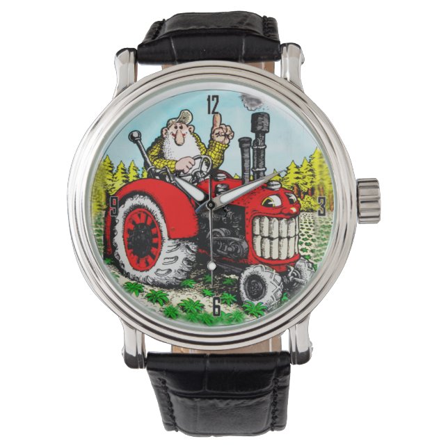 FARMER ON TRACTOR WRIST WATCH (Front)