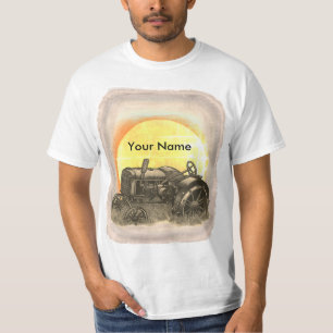 Farmer Out To Pasture Tractor T-Shirt