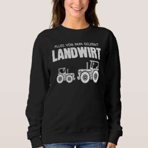 Farmer Papa Son Tractor Farm Tractor Sweatshirt