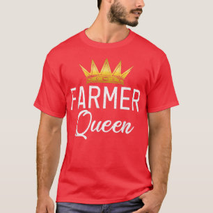 Farmer Queen Farm Lover Farming T-Shirt