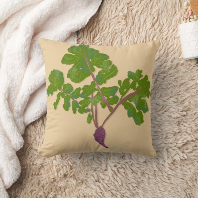Farmer Radish Turnips Plants Gardening   Cushion (Blanket)